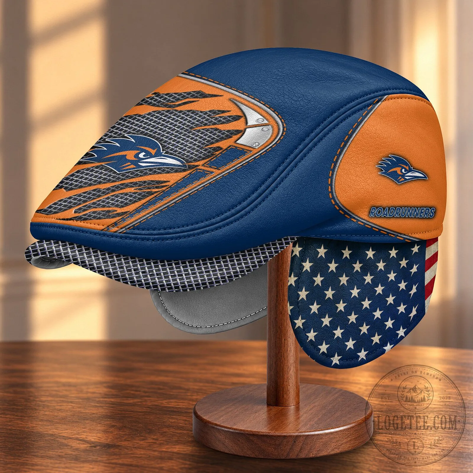 UTSA Roadrunners NCAA Flat Cap with Foldable Ear Flaps