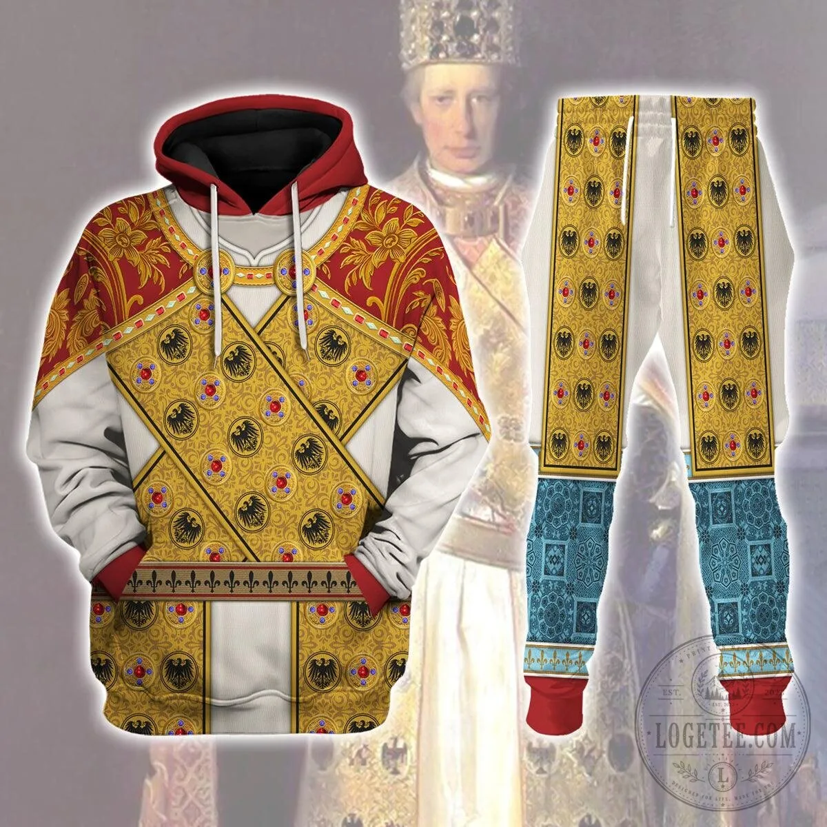 Holy Roman Emperor Imperial Regalia Costume Hoodie Sweatshirt