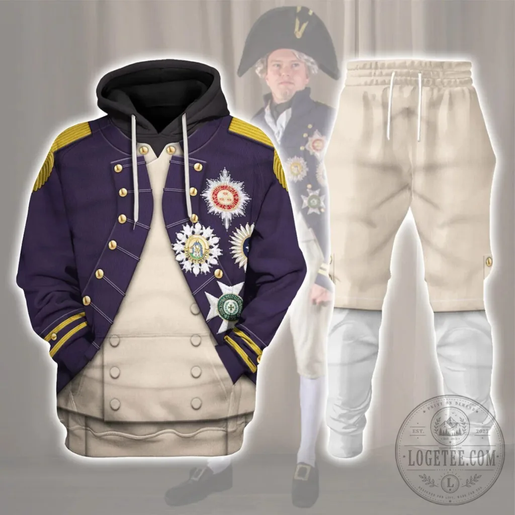 Admiral Horatio Nelson Trafalgar Uniform Historical Cosplay Costume Hoodie Admiral Horatio Nelson Trafalgar Uniform Historical Cosplay Costume Hoodie