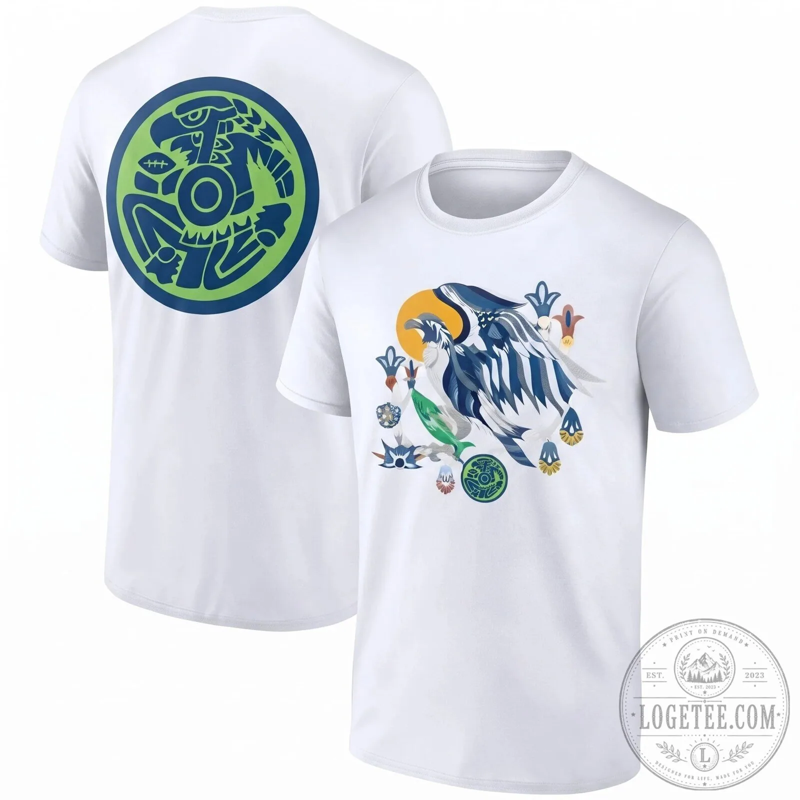 Seattle Seahawks Native Heritage Inspired Black T-Shirt 13 Seattle Seahawks Native Heritage Inspired Black T-Shirt