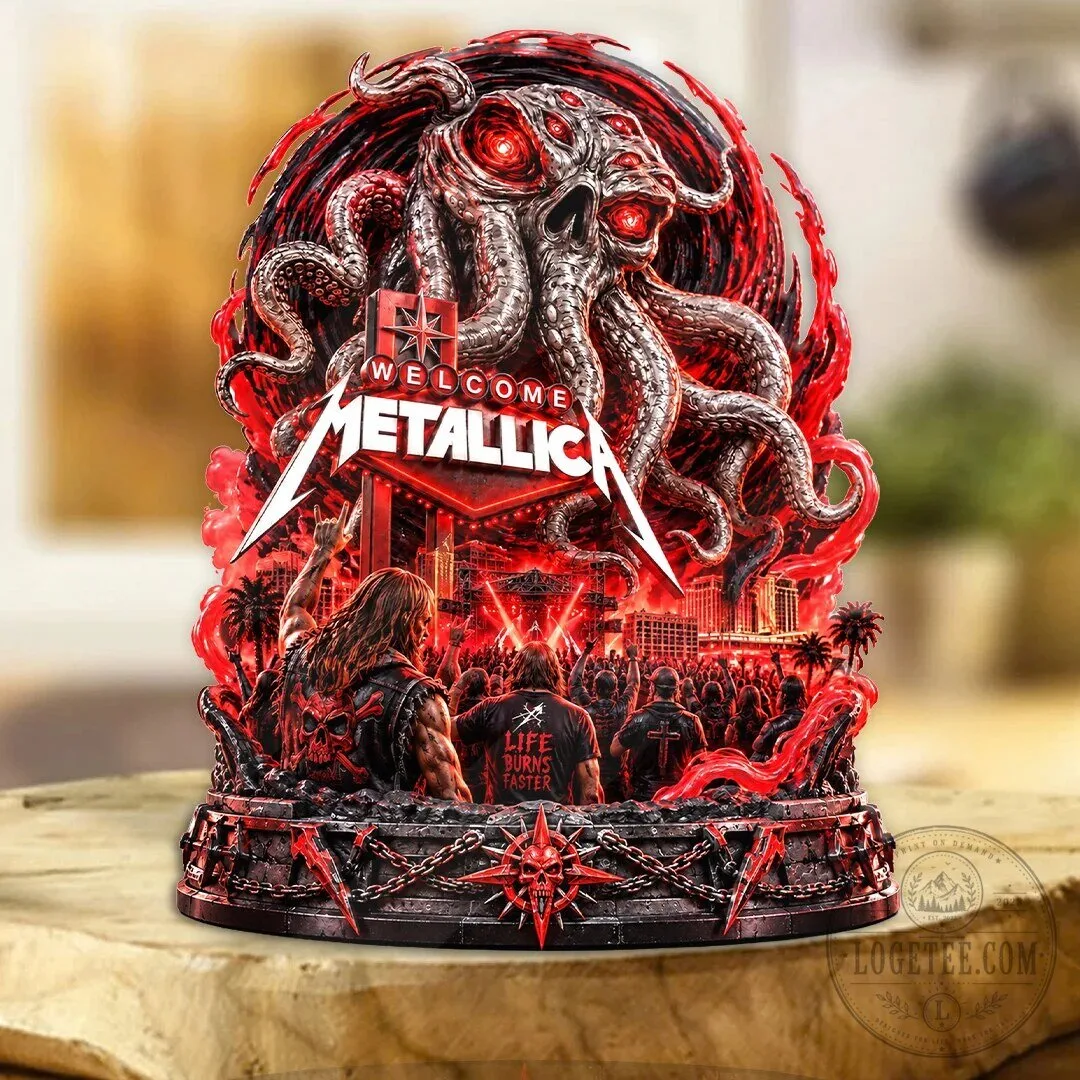 Metallica Welcome to Las Vegas Concert Art Acrylic Plaque 2 Metallica Welcome to Las Vegas Concert Art Acrylic Plaque