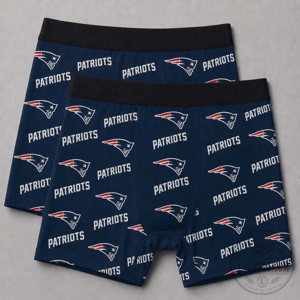 New England Patriots NFL Football Team Fan Men's Boxer Briefs Underwear