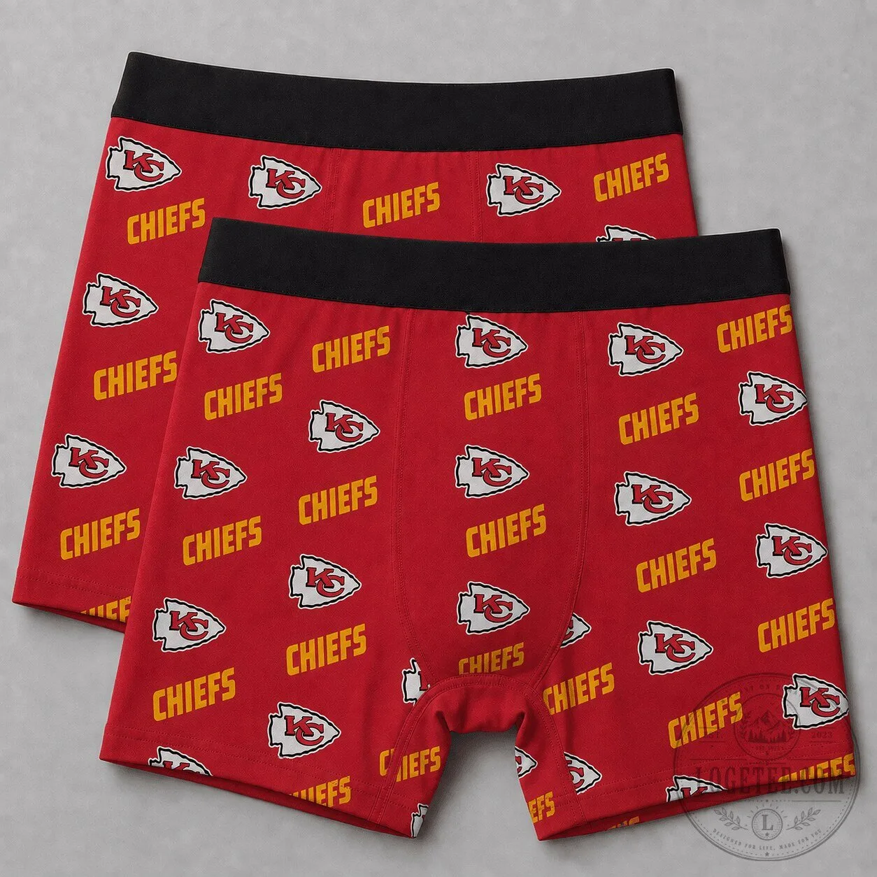 Kansas City Chiefs National Football League Team Logo Red Men's Boxer Briefs Underwear