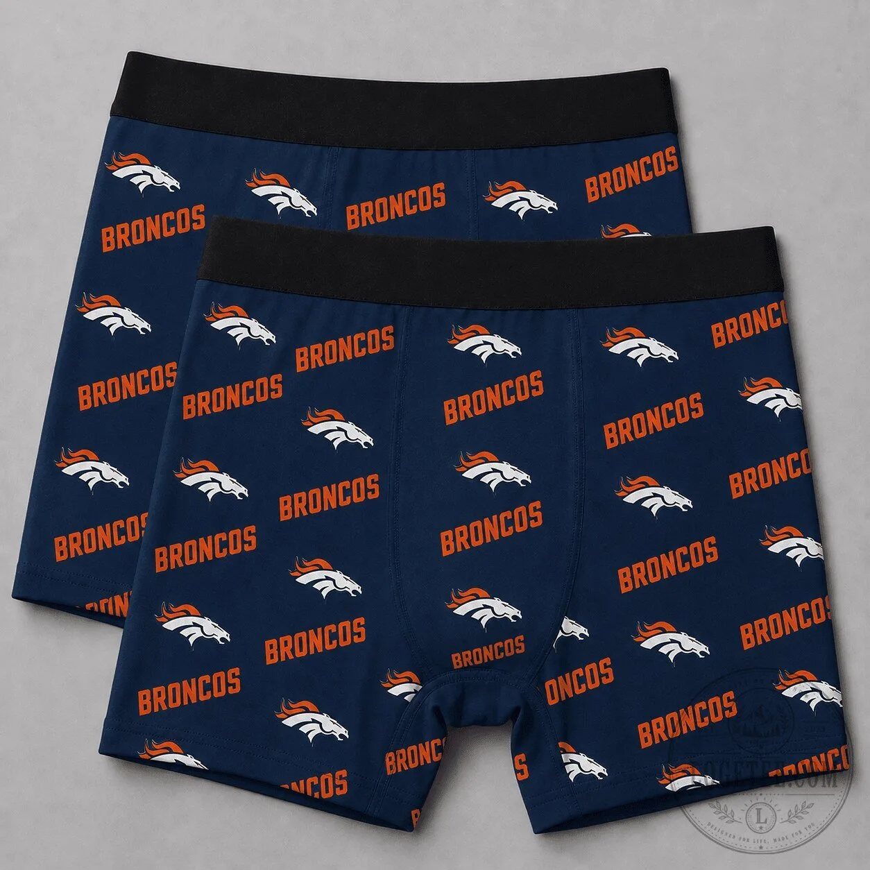 Denver Broncos National Football League Team Logo Men's Boxer Briefs