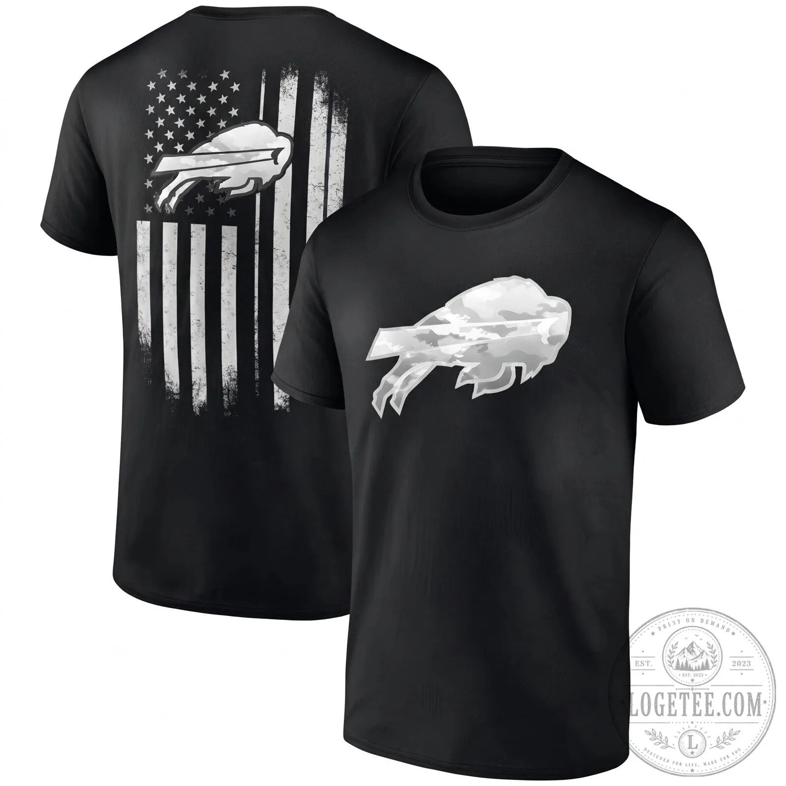 Buffalo Bills Salute To Service American Flag Camouflage Military Green T-Shirt 14 Buffalo Bills Salute To Service American Flag Camouflage Military Green T-Shirt