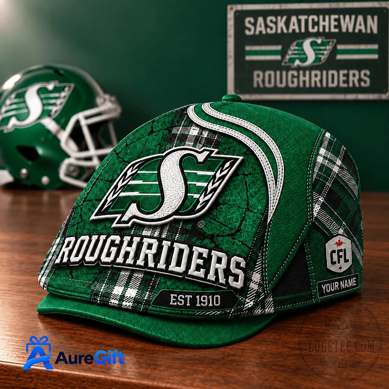 Saskatchewan Roughriders Canadian Football League Personalized Golf Cap Hat
