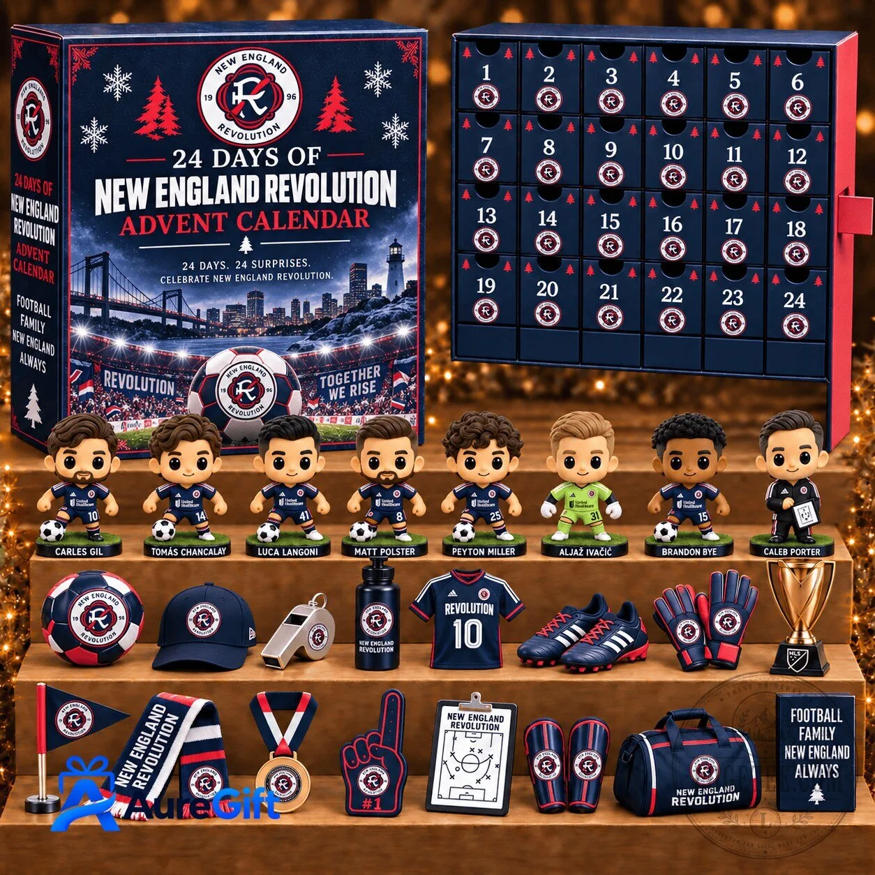 New England Revolution Soccer Team 24 Days of Advent Calendar Blind Box