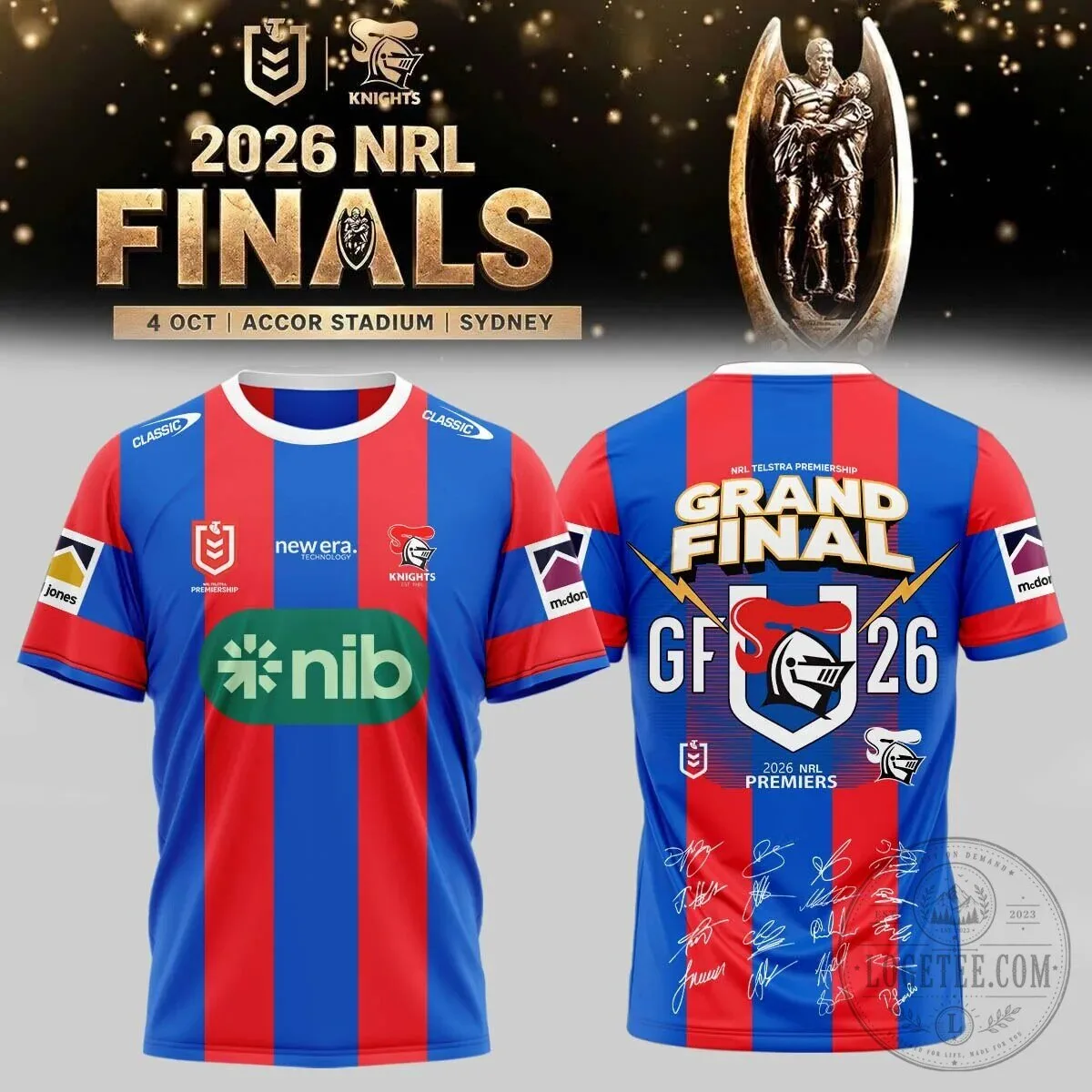 Newcastle Knights 2026 NRL Grand Final Premiers Rugby League Jersey