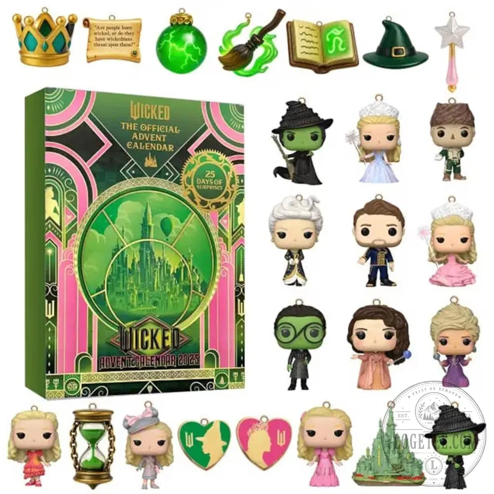 Wicked The Musical 2025 Advent Calendar with 25 Magical Surprises