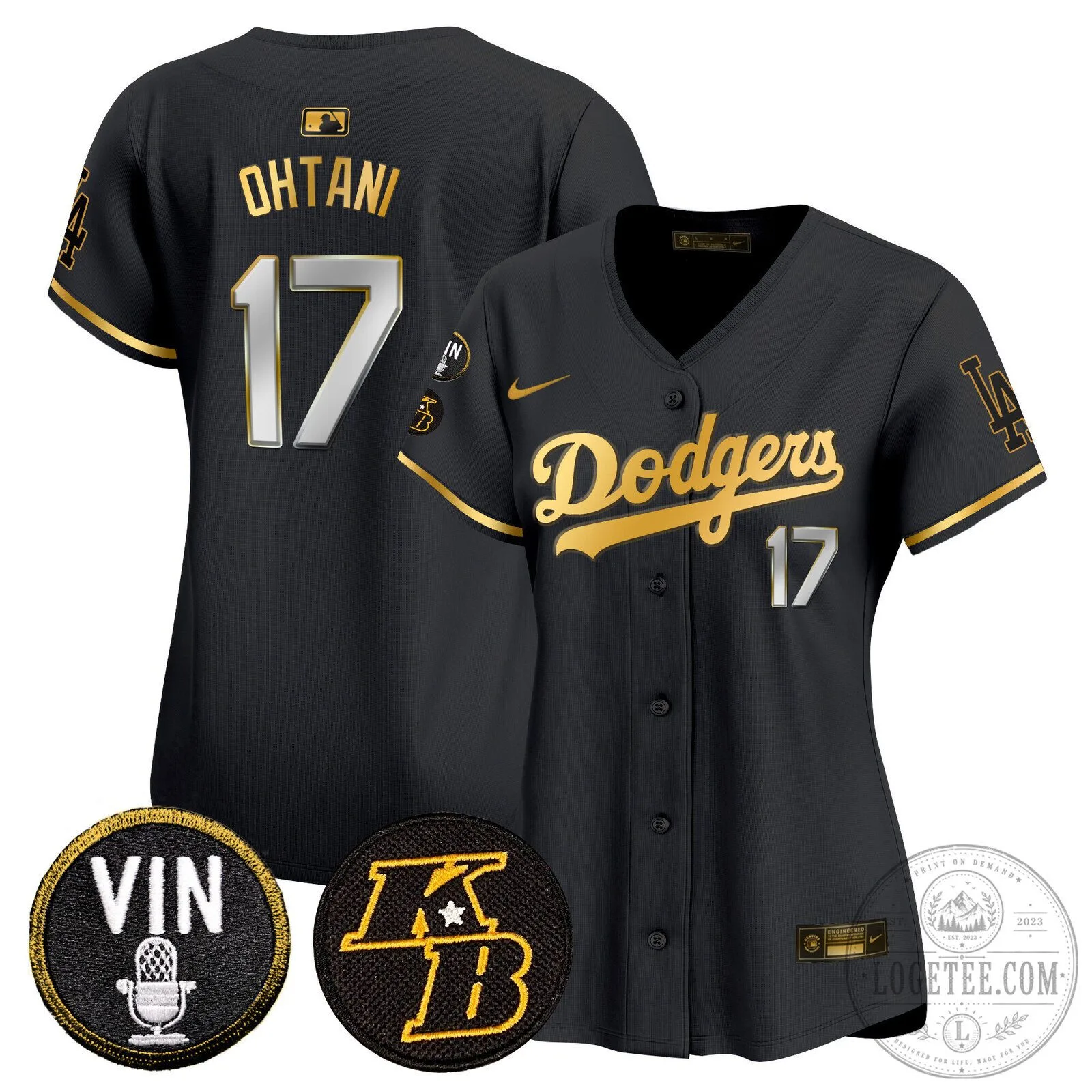 Los Angeles Dodgers Shohei Ohtani Black Baseball Jersey