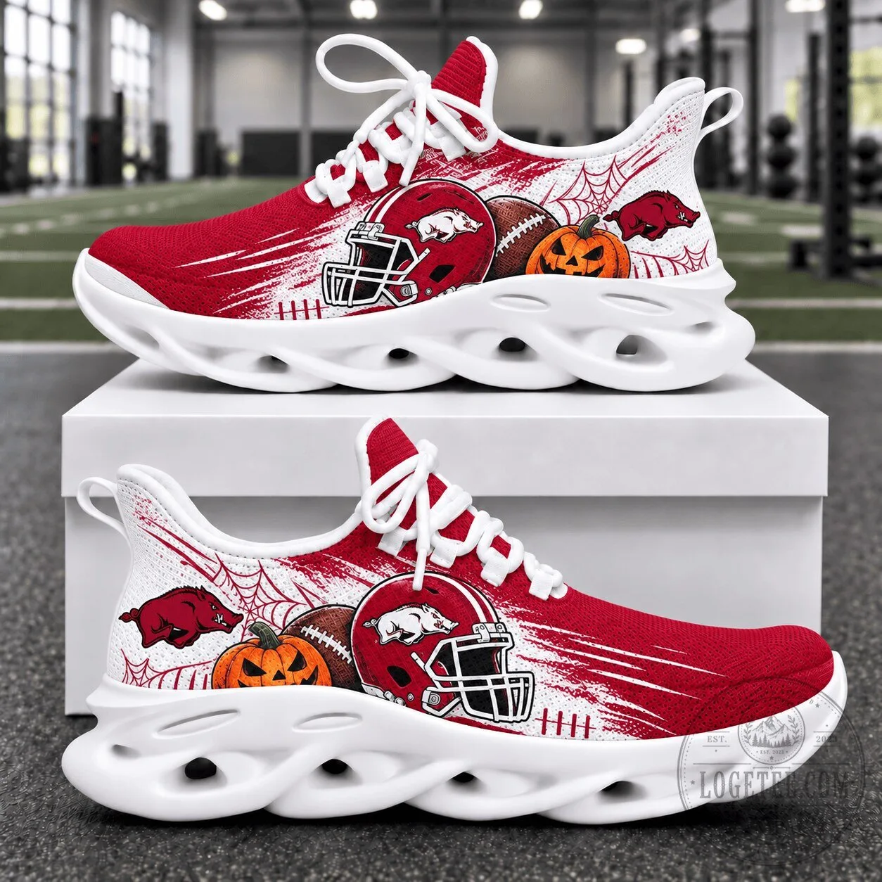 Arkansas Razorbacks Halloween Football Team Fan Shoes