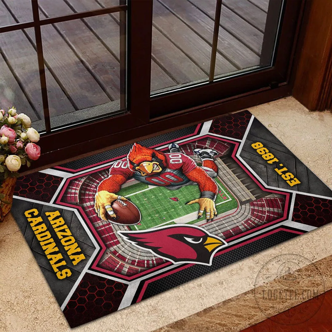 Arizona Cardinals Football Team Logo Welcome Doormat