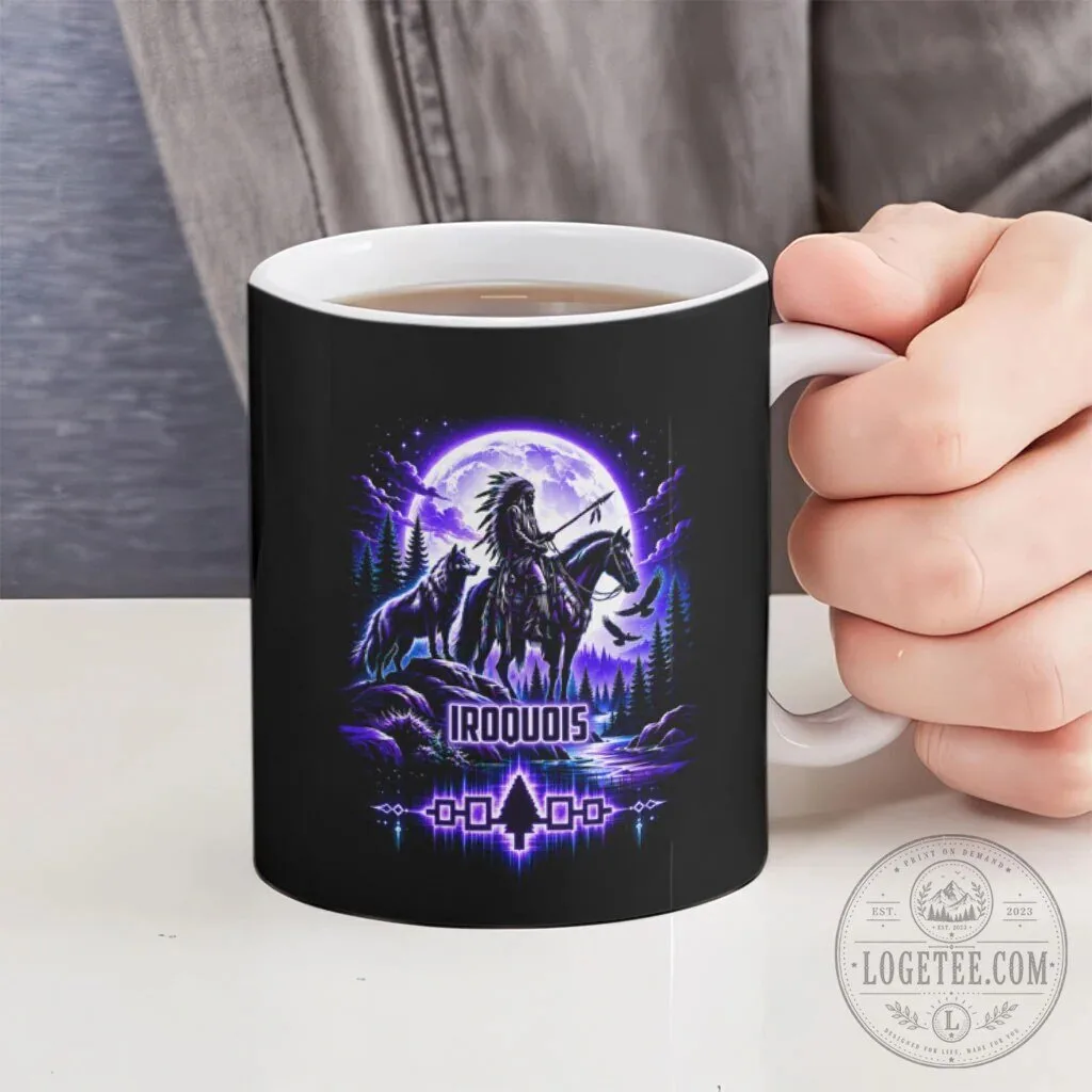 Iroquois Native American Warrior Spiritual Tribal Art Mug 12 Iroquois Native American Warrior Spiritual Tribal Art Mug