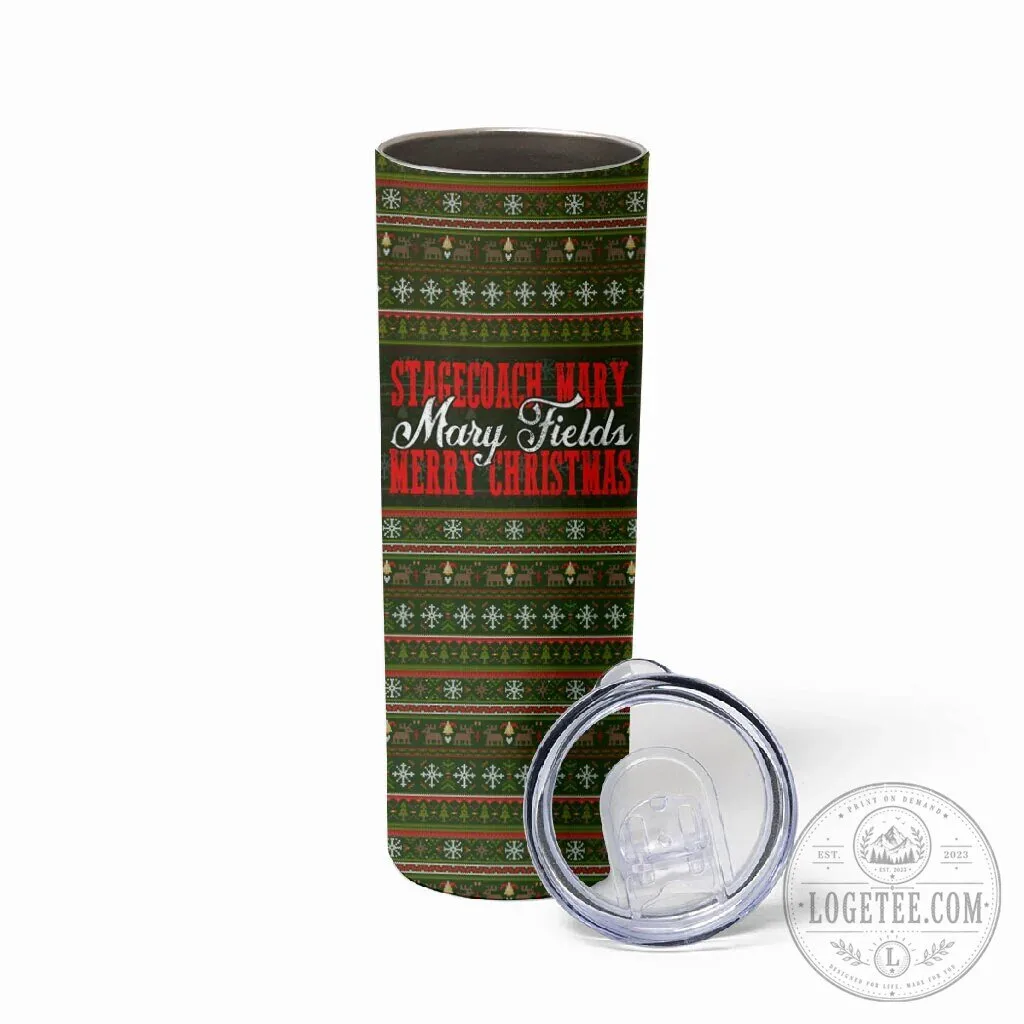 Stagecoach Mary Fields Merry Christmas Ugly Sweater Pattern Skinny Tumbler 10 Stagecoach Mary Fields Merry Christmas Ugly Sweater Pattern Skinny Tumbler
