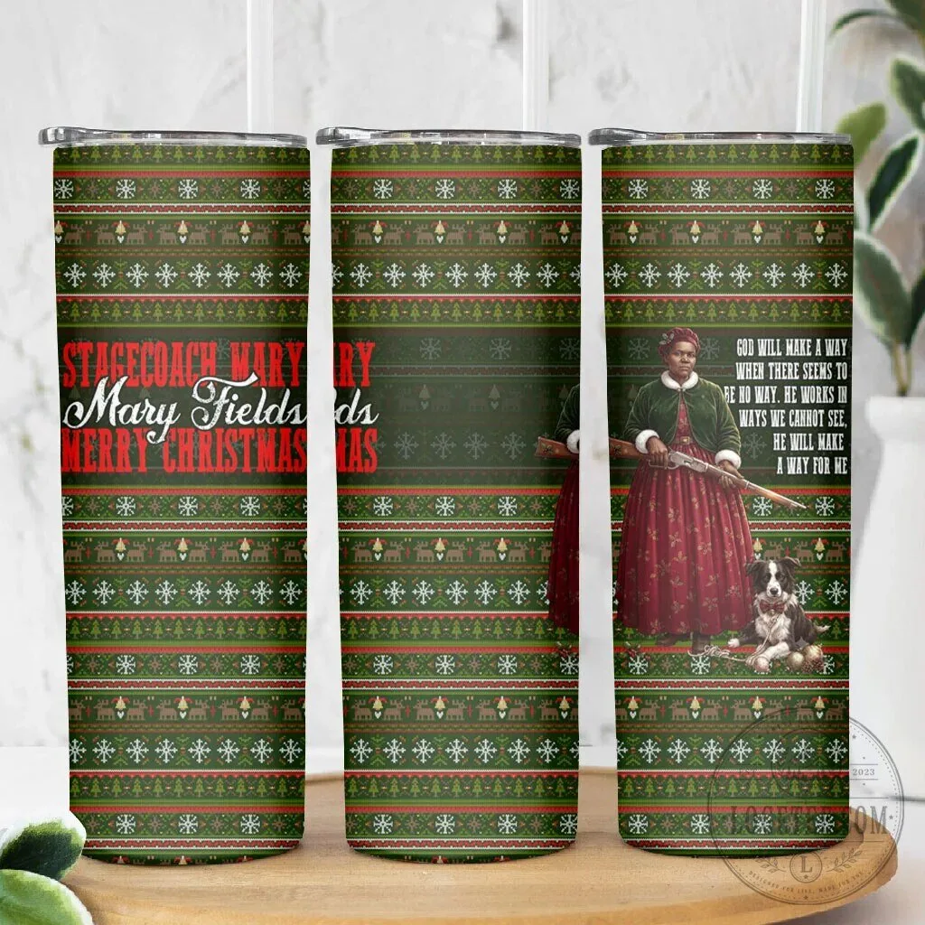 Stagecoach Mary Fields Merry Christmas Ugly Sweater Pattern Skinny Tumbler 11 Stagecoach Mary Fields Merry Christmas Ugly Sweater Pattern Skinny Tumbler