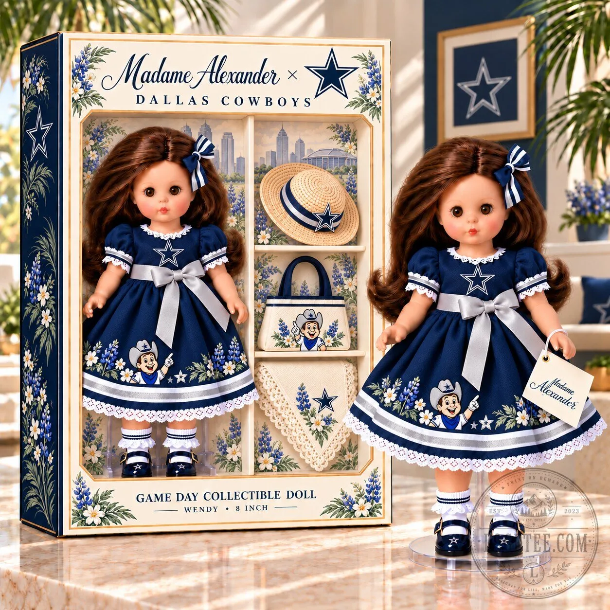 Madame Alexander Dallas Cowboys Game Day Collectible Doll Wendy 8 Inch
