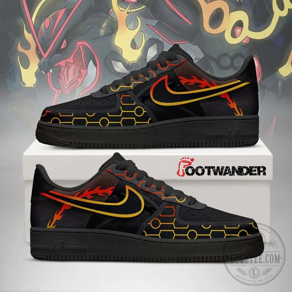 Shiny Rayquaza Mega Pokemon Air Force 1 Style Custom Shoes