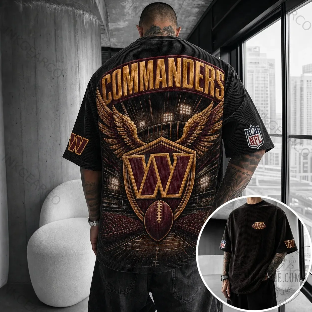 Washington Commanders Football Team Logo T-Shirt