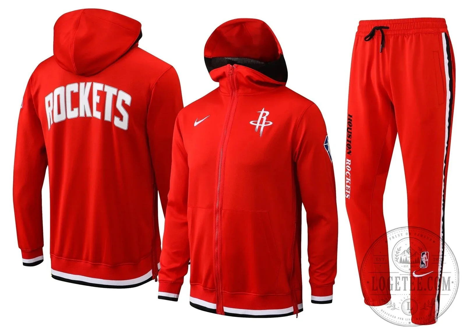 Houston Rockets NBA Therma Flex Full-Zip Hoodie