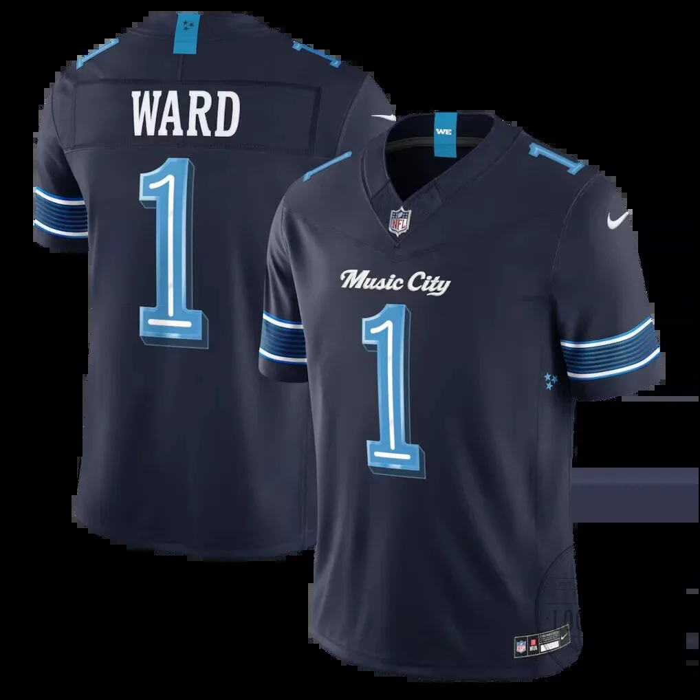 Tennessee Titans Music City Edition Navy Blue Football Jersey