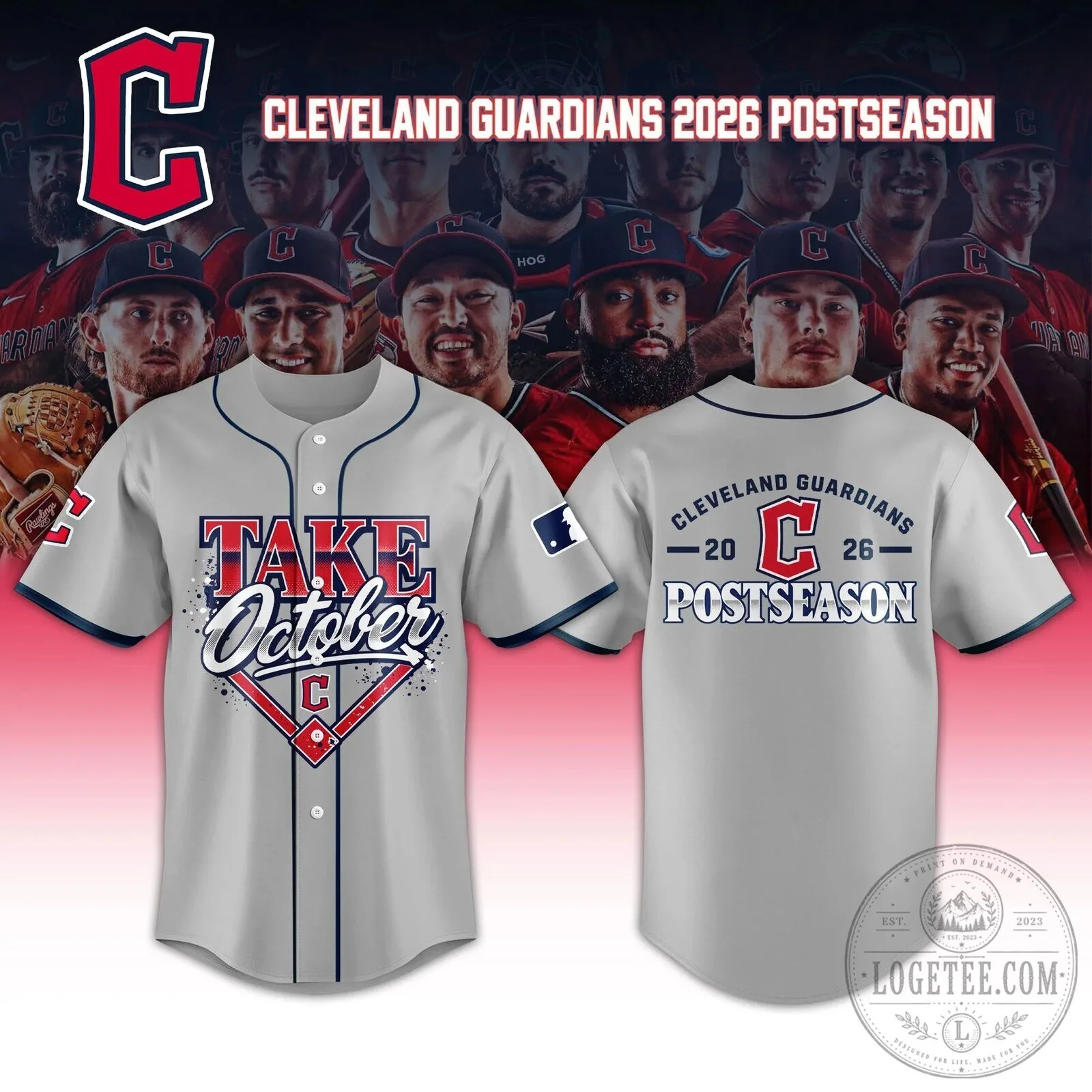 Cleveland Guardians October Baseball Jersey for 2026 Postseason