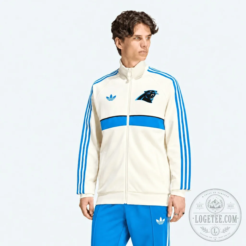 Carolina Panthers Adidas Originals Team Spirit Track Jacket Carolina Panthers Adidas Originals Team Spirit Track Jacket