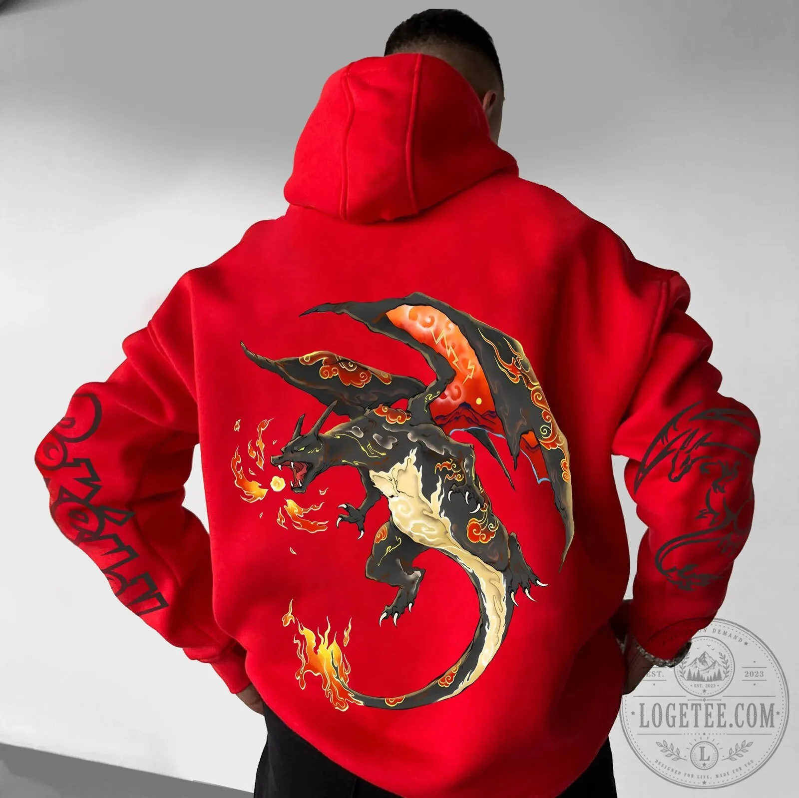 Charizard Pokémon Anime Graphic Streetwear Vintage Hoodie
