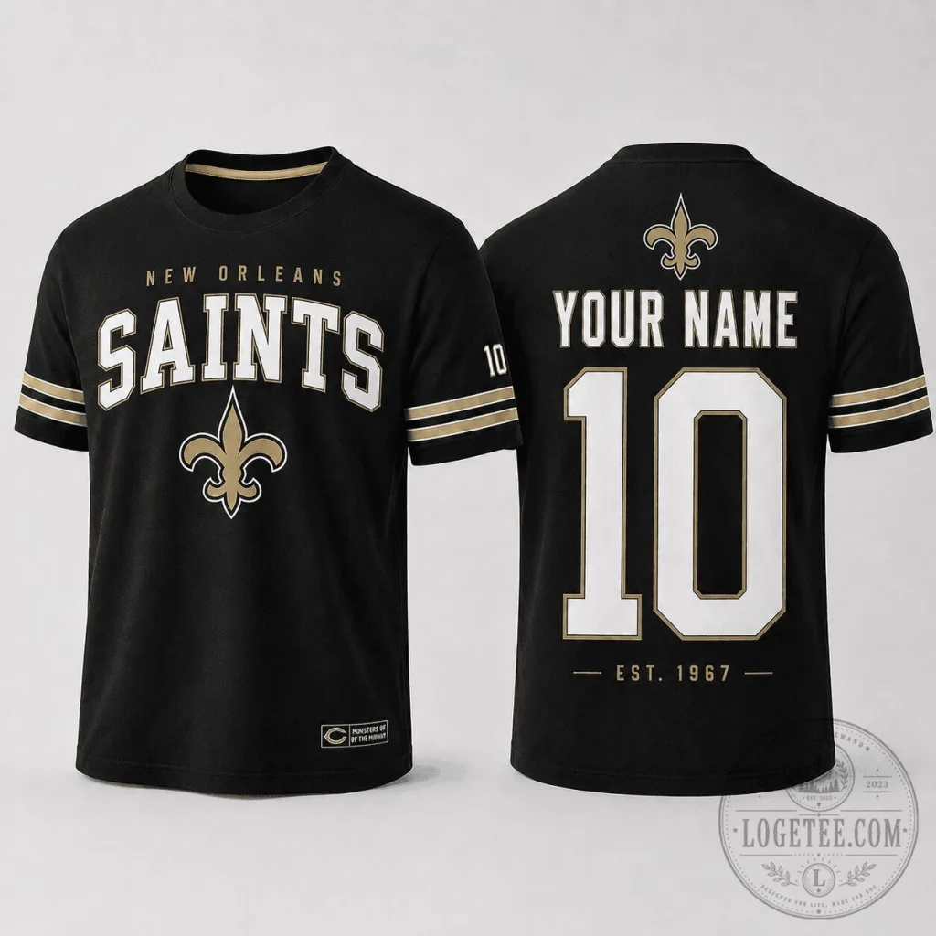 New Orleans Saints NFL Fan Shirt Custom Name And Number T-Shirt New Orleans Saints NFL Fan Shirt Custom Name And Number T-Shirt