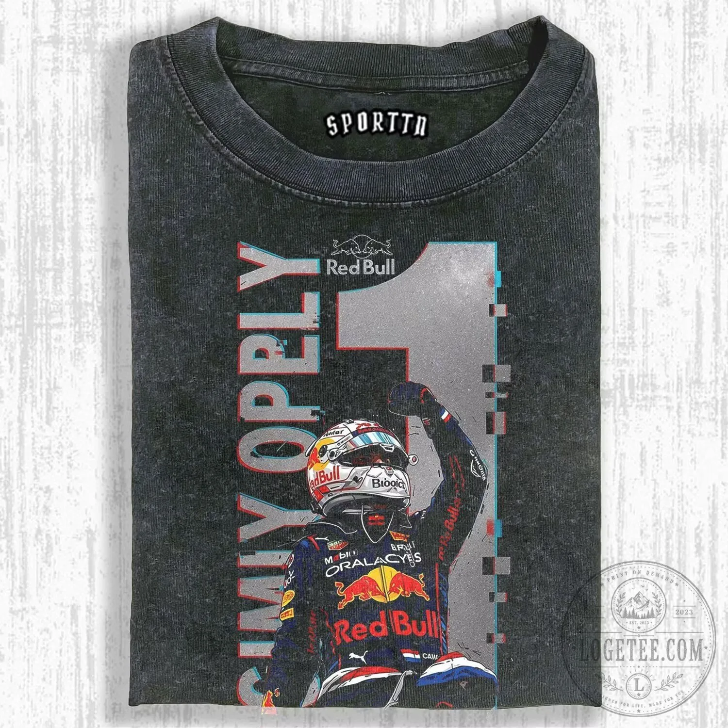Max Verstappen Formula 1 Racing Champion Red Bull Graphic T-Shirt
