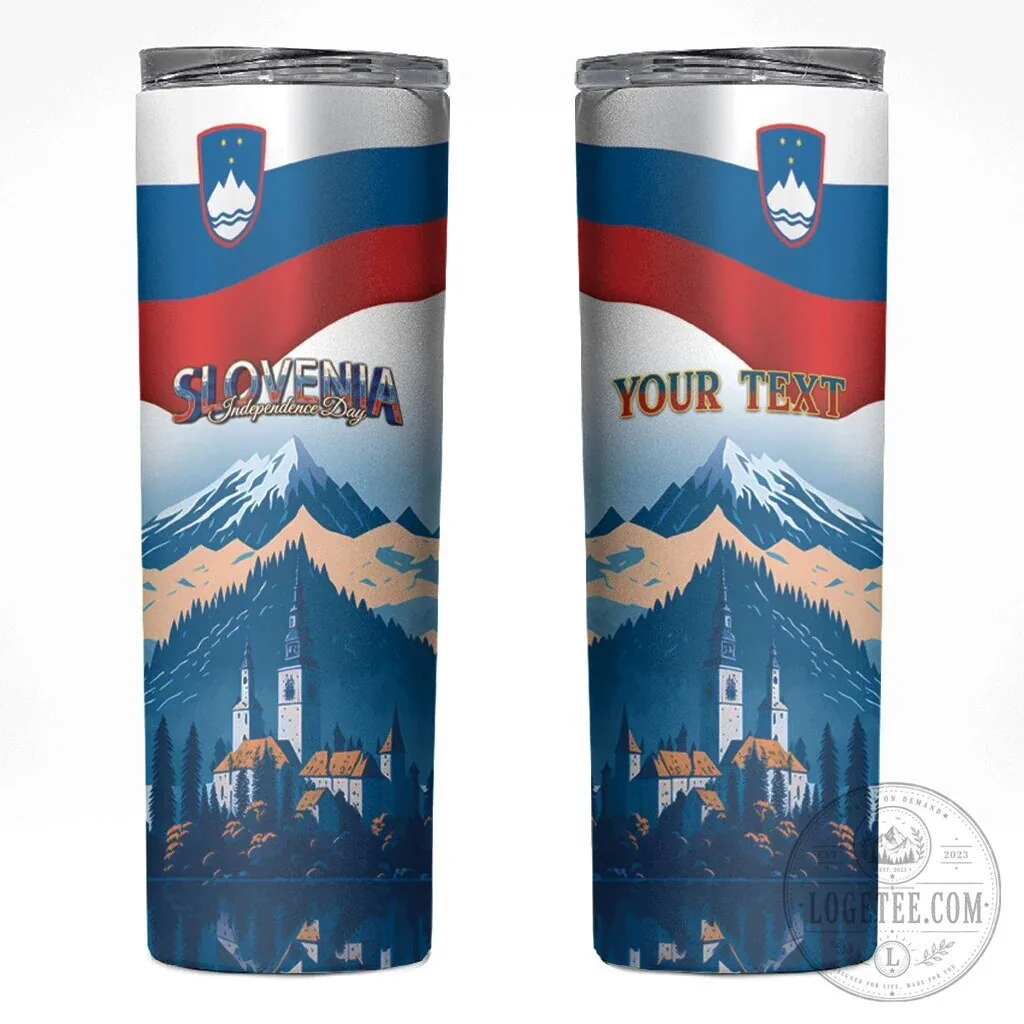 Slovenia Independence Day Lake Bled Julian Alps Landscape Tumbler