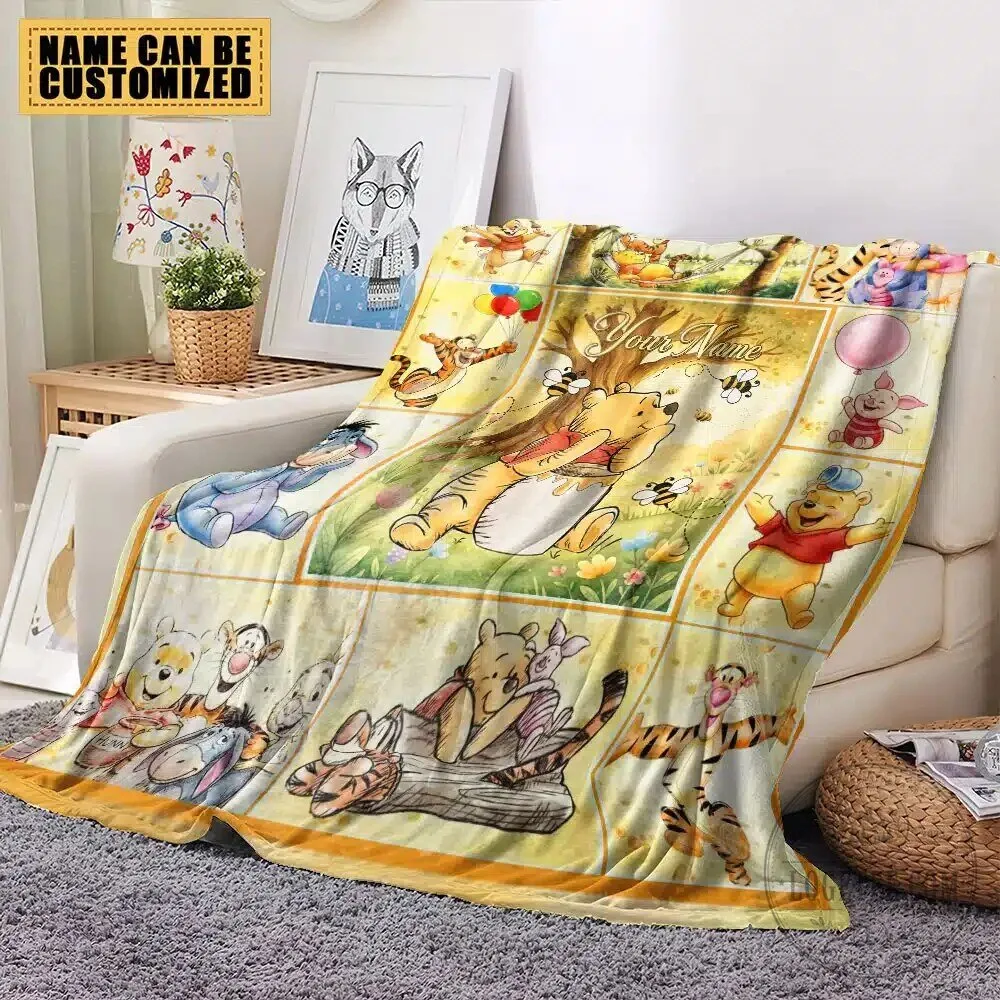 Personalized Winnie the Pooh and Eeyore Fleece Blanket for Kids and Adults 9 Personalized Winnie the Pooh and Eeyore Fleece Blanket for Kids and Adults
